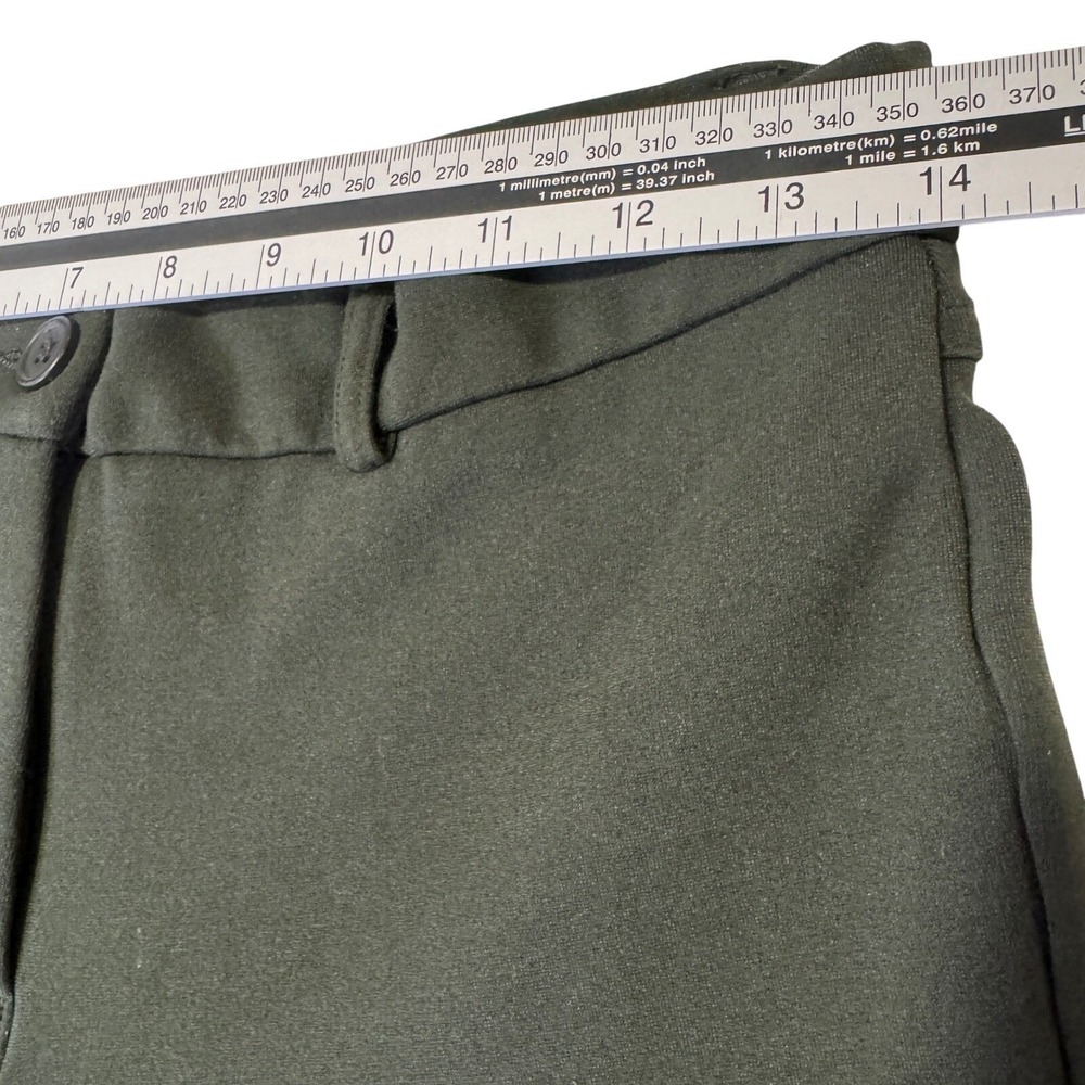 Joe Fresh Dark Olive Ponte Knit Equestrian Skinny Pants Size 8 Leggings Stretch - Picture 6 of 8